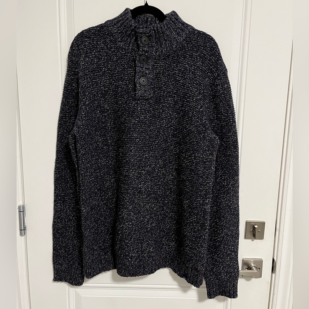 NWT - Fat Face Men's Wool Blended Half Neck Sweater - Size L